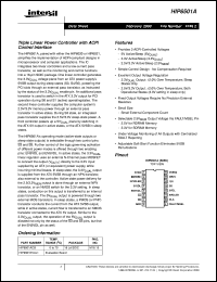 HIP6501A datasheet: Triple Linear Power Controller with ACPI Control Interface HIP6501A