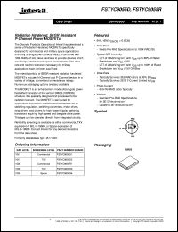 FSTYC9055D datasheet: Radiation Hardened, SEGR Resistant P-Channel Power MOSFETs FSTYC9055D