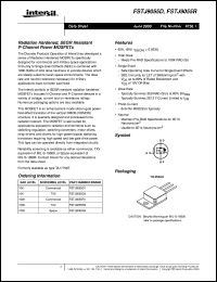FSTJ9055D datasheet: Radiation Hardened, SEGR Resistant P-Channel Power MOSFETs FSTJ9055D