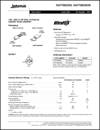 HUF75823D3 datasheet: 14A, 150V, 0.150 Ohm, N-Channel, UltraFET Power MOSFET HUF75823D3