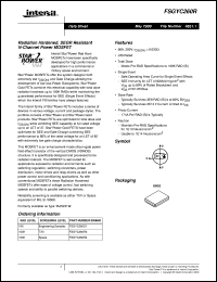 FSGYC260R datasheet: Radiation Hardened, SEGR Resistant N-Channel Power MOSFET FSGYC260R