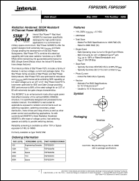 FSPS230R datasheet: Radiation Hardened, SEGR Resistant N-Channel Power MOSFETs FSPS230R