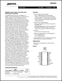 HIP6503 datasheet: Multiple Linear Power Controller with ACPI Control Interface HIP6503