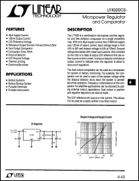 LT1020CS datasheet: Micropower Regulator and Comparator LT1020CS