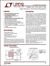 LT1171 datasheet: 100kHz, 5A, 2.5A and 1.25A  High Efficiency Switching Regulators LT1171