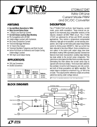 LT1247 datasheet: 1MHz Off-Line Current Mode PWM and DC/DC Converter LT1247