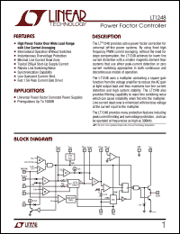 LT1248 datasheet: Power Factor Controller LT1248