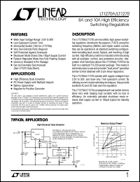 LT1270 datasheet: 8A and 10A High Efficiency Switching Regulators LT1270