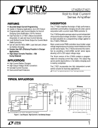 LT1621 datasheet: Rail-to-Rail Current Sense Amplifier LT1621