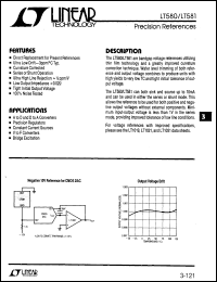 LT580 datasheet: Precision References LT580