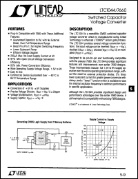 LTC1044 datasheet: Switched Capacitor Voltage Converter LTC1044