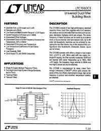 LTC1060CS datasheet: Universal Dual Filter Building Block LTC1060CS