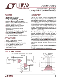 LTC1542 datasheet: Micropower Op Amp, Comparator and Reference LTC1542