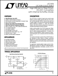 LTC1574-3.3 datasheet: High Efficiency Step-Down DC/DC Converters with Internal Schottky Diode LTC1574-3.3