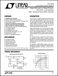 LTC1574-5 datasheet: High Efficiency Step-Down DC/DC Converters with Internal Schottky Diode LTC1574-5