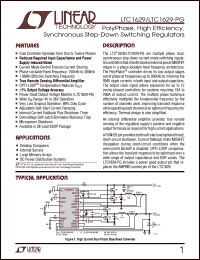 LTC1629 datasheet: PolyPhase, High Efficiency, Synchronous Step-Down Switching Regulator LTC1629