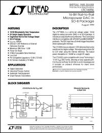 LTC1655L datasheet: 16-Bit Rail-to-Rail  Micropower DAC in  SO-8 Package LTC1655L