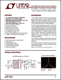 LTC1682 datasheet: Doubler Charge Pumps with Low Noise Linear Regulator LTC1682