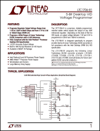 LTC1706-81 datasheet: 5-Bit Desktop VID Voltage Programmer LTC1706-81