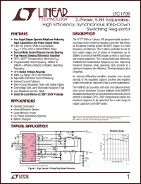 LTC1709 datasheet: 2-Phase, 5-Bit Adjustable, High Efficiency, Synchronous Step-Down Switching Regulator LTC1709