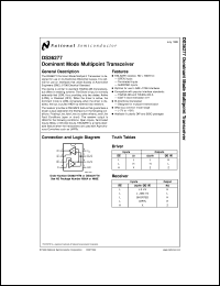 DS36277TN datasheet: Dominant Mode Multipoint Transceiver DS36277TN