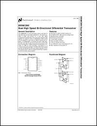 DS36C200M datasheet: Dual High Speed Bi-Directional Differential Transceiver DS36C200M