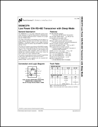 DS36C279TMX datasheet: Low Power TIA/EIA-485 Transceiver with Sleep Mode DS36C279TMX