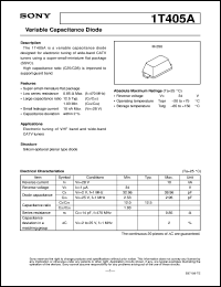 1T405A datasheet: Variable Capacitance Diode 1T405A