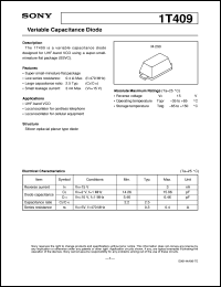1T409 datasheet: Variable Capacitance Diode 1T409