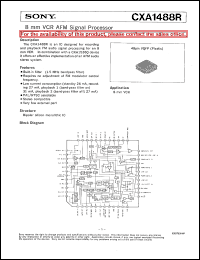 CXA1488R datasheet: 8 mm VCR AFM Signal Processor CXA1488R