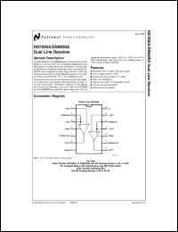 DS7820AJ/883 datasheet: Dual Line Receivers DS7820AJ/883