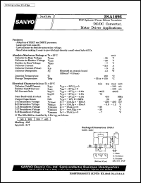2SA1896 datasheet: PNP epitaxial planar silicon transistor DC/DC converter, motor driver application 2SA1896