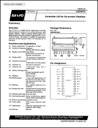 LC74711 datasheet: Controller LSI for on-screen display LC74711