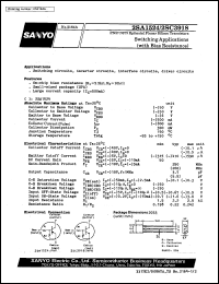 2SA1524 datasheet: PNP epitaxial planar silicon transistor, switching application 2SA1524