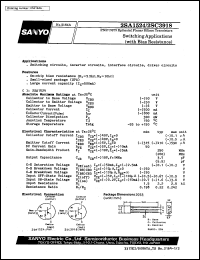 2SC3918 datasheet: NPN epitaxial planar silicon transistor, switching application 2SC3918