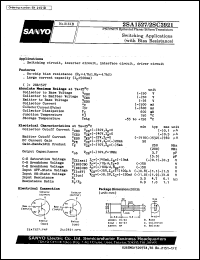 2SA1527 datasheet: PNP epitaxial planar silicon transistor, switching application 2SA1527