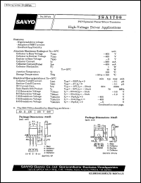 2SA1700 datasheet: PNP epitaxial planar silicon transistor, high-voltage driver application 2SA1700