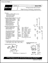 2SA1702 datasheet: PNP epitaxial planar silicon transistor, high-current switching application 2SA1702