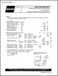 2SA1753 datasheet: PNP epitaxial planar silicon transistor, low-frequency general-purpose amp application 2SA1753