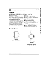 DS90C032MDC datasheet:  LVDS Quad CMOS Differential Line Receiver DS90C032MDC