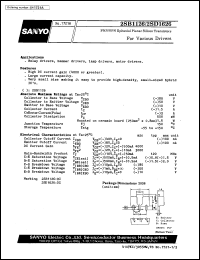 2SB1126 datasheet: PNP epitaxial planar silicon transistor, for various drivers 2SB1126