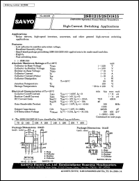 2SB1215 datasheet: PNP epitaxial planar silicon transistor, high-current switching application 2SB1215