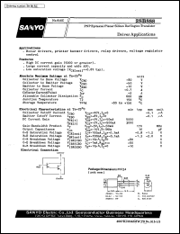 2SB888 datasheet: PNP epitaxial planar silicon transistor, driver application 2SB888