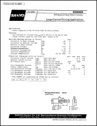 2SB893 datasheet: PNP epitaxial planar silicon transistor, large-current switching application 2SB893