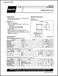 LC73881M datasheet: DTMF receiver LSI LC73881M