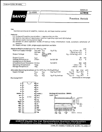 LC7818 datasheet: Function switch LC7818