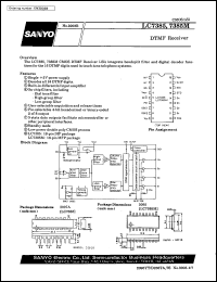 LC7385 datasheet: DTMF receiver LC7385