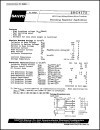 2SC4172 datasheet: NPN triple diffused planar silicon transistor, switching regulator application 2SC4172