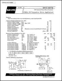 2SC4272 datasheet: NPN epitaxial planar silicon transistor, 27MHz CB transceiver driver application 2SC4272