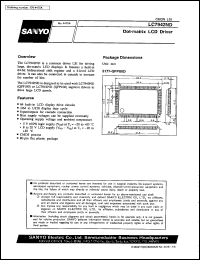 LC7942ND datasheet: Dot-matrix LCD driver LC7942ND